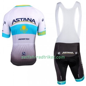 Fahrradbekleidung Radtrikot Kurzarm + Trägershorts 2018 Astana Pro Team Kasachischer Meister